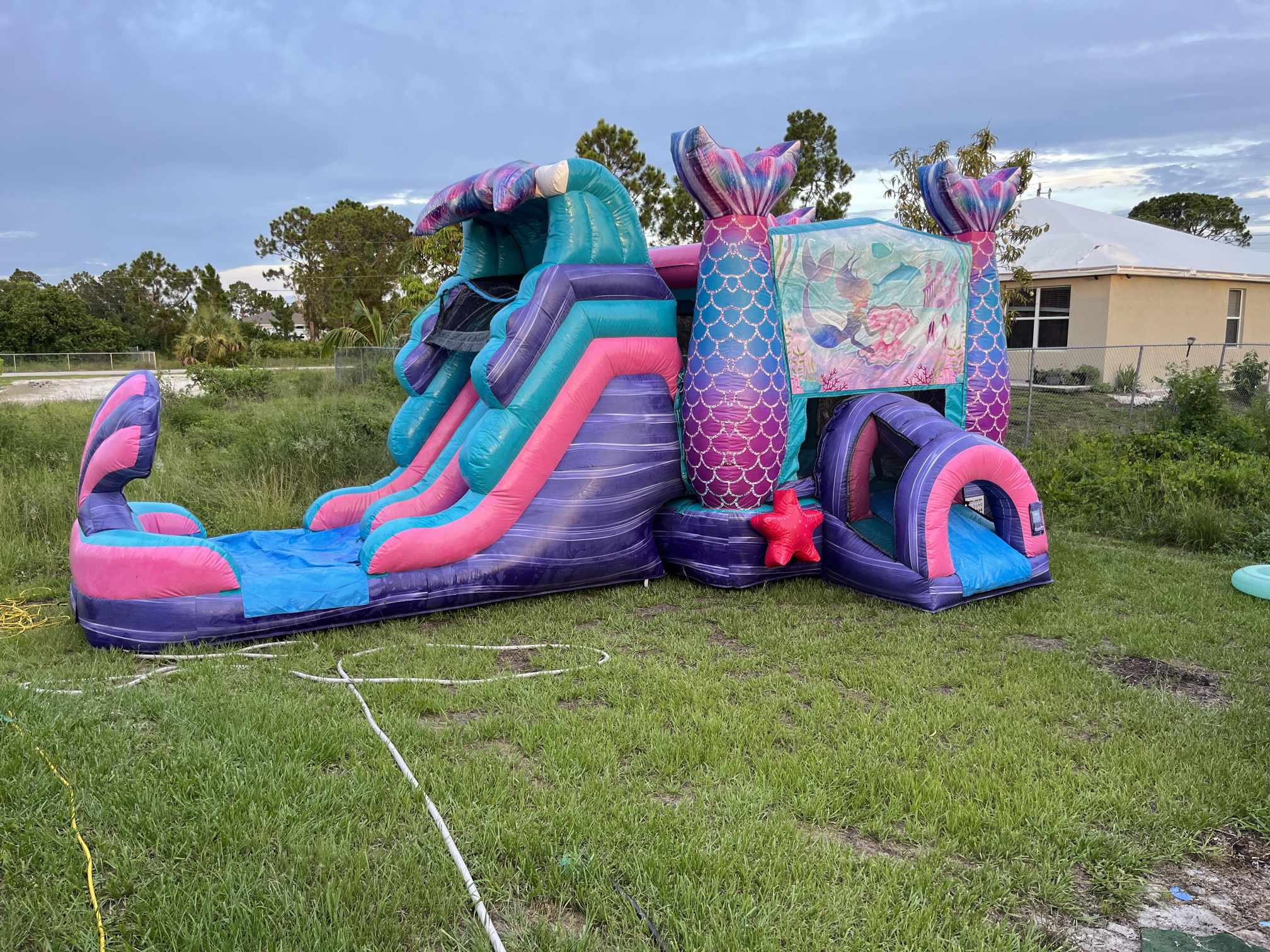 mermaid-combo-bounce-house-delivery